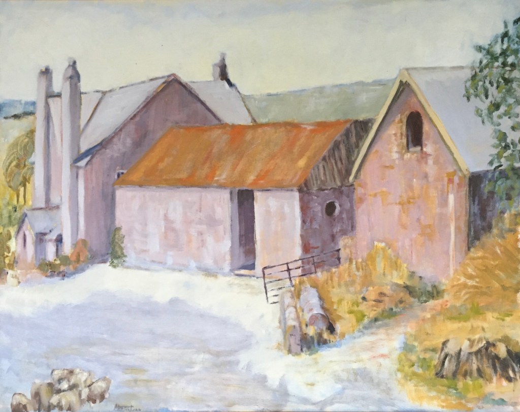 Barn - Sheep, Gate, Chimneys
H66 W82